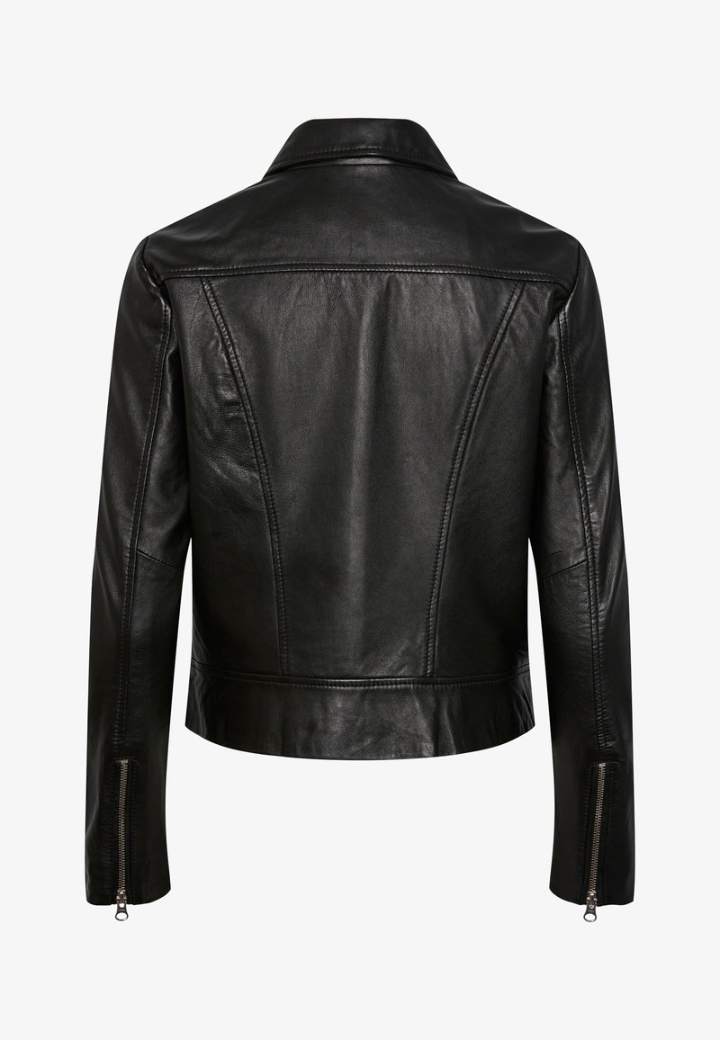 Pieces PCSUSSE Jacket i svart läder
