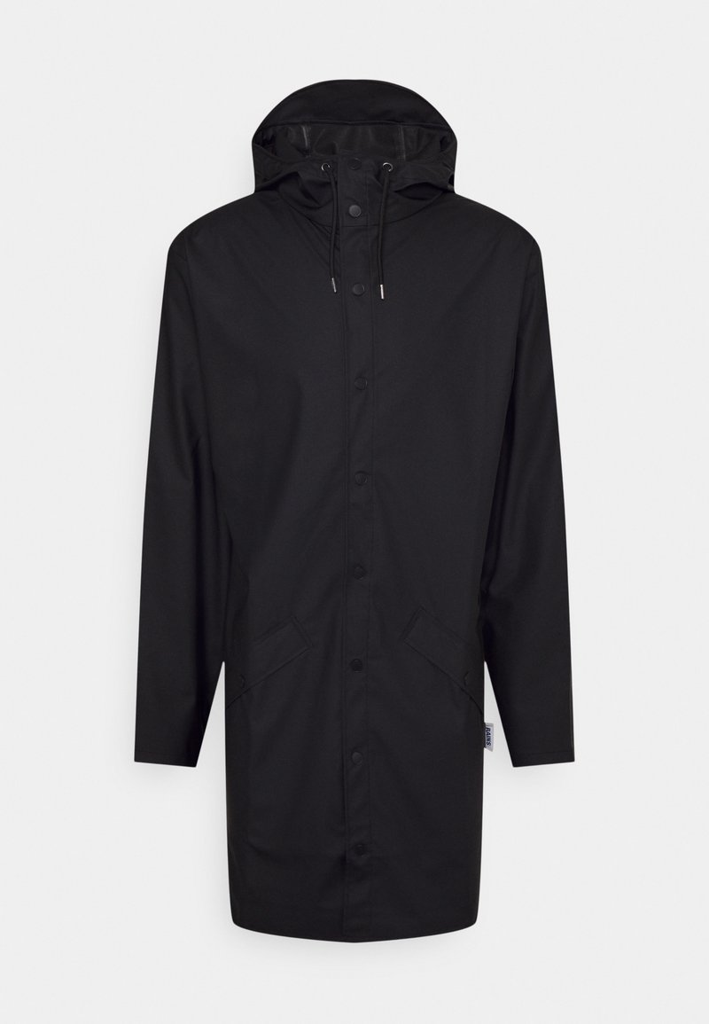 Rains Long Jacket i svart