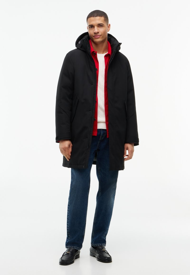 Tommy Hilfiger Performance Tech Hooded Padded Parka i svart