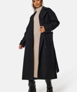 BUBBLEROOM Rue Oversized Wool Blend Coat Black XL