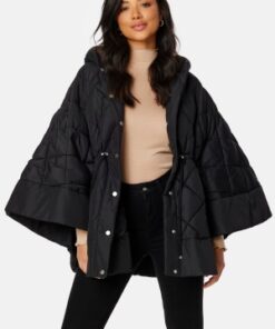 Chiara Forthi Monique Quilted Cape Black L/XL