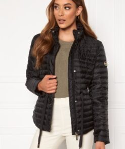 Michael Michael Kors Belted Puffer Jacket Black L