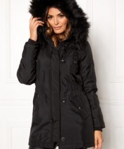 ONLY Iris Fur Parka Black Fur S