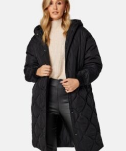 VILA Thora L/S Quilted Jacket Black 36