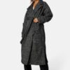 BUBBLEROOM Rue Oversized Wool Blend Coat Black / White S