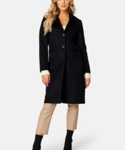 GANT Wool Blend Tailored Coat 19 EBONY BLACK L