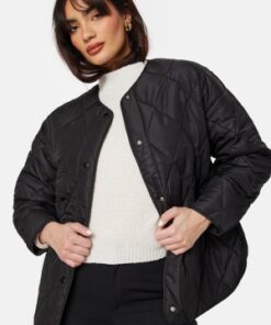 Pieces Stella Quilted Jacket Black XS