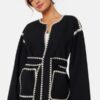 VERO MODA Vmzayla LS jacket Black Detail:Birch S XL